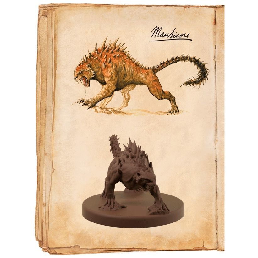 Manticore Miniature 3D print model_4