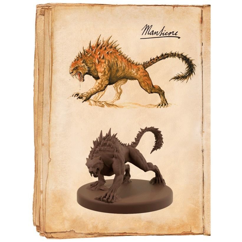Manticore Miniature 3D print model_2