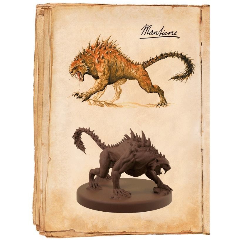Manticore Miniature 3D print model_5