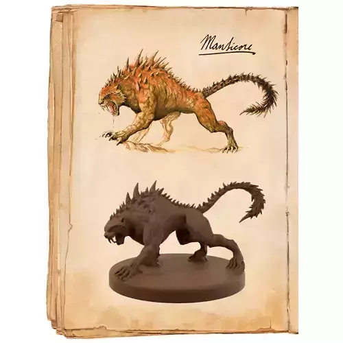 Manticore Miniature 3D print model