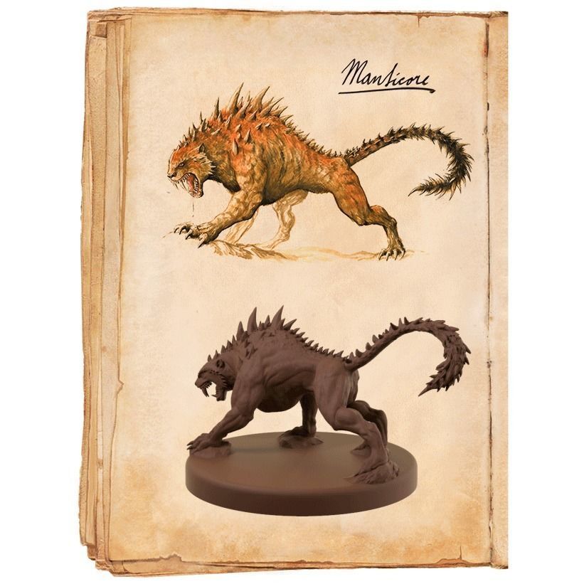 Manticore Miniature 3D print model_9