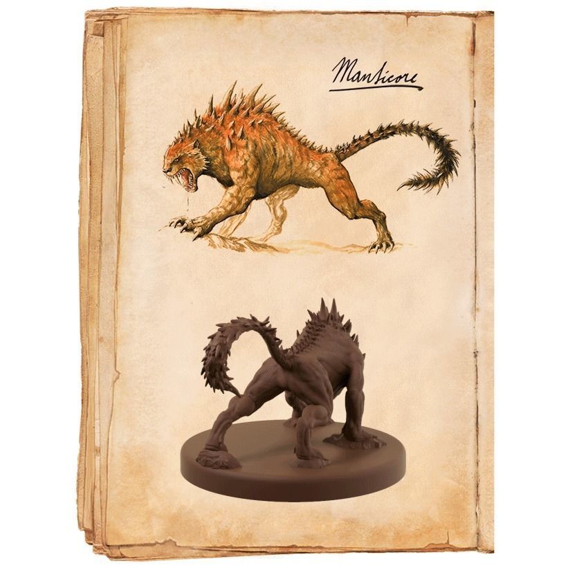 Manticore Miniature 3D print model_8