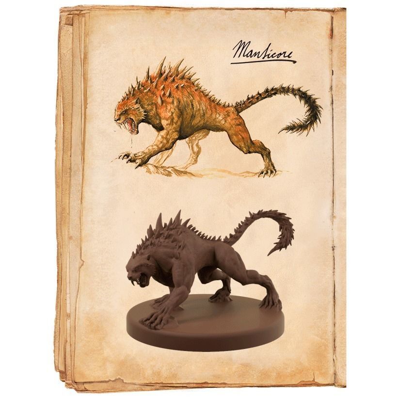 Manticore Miniature 3D print model_1