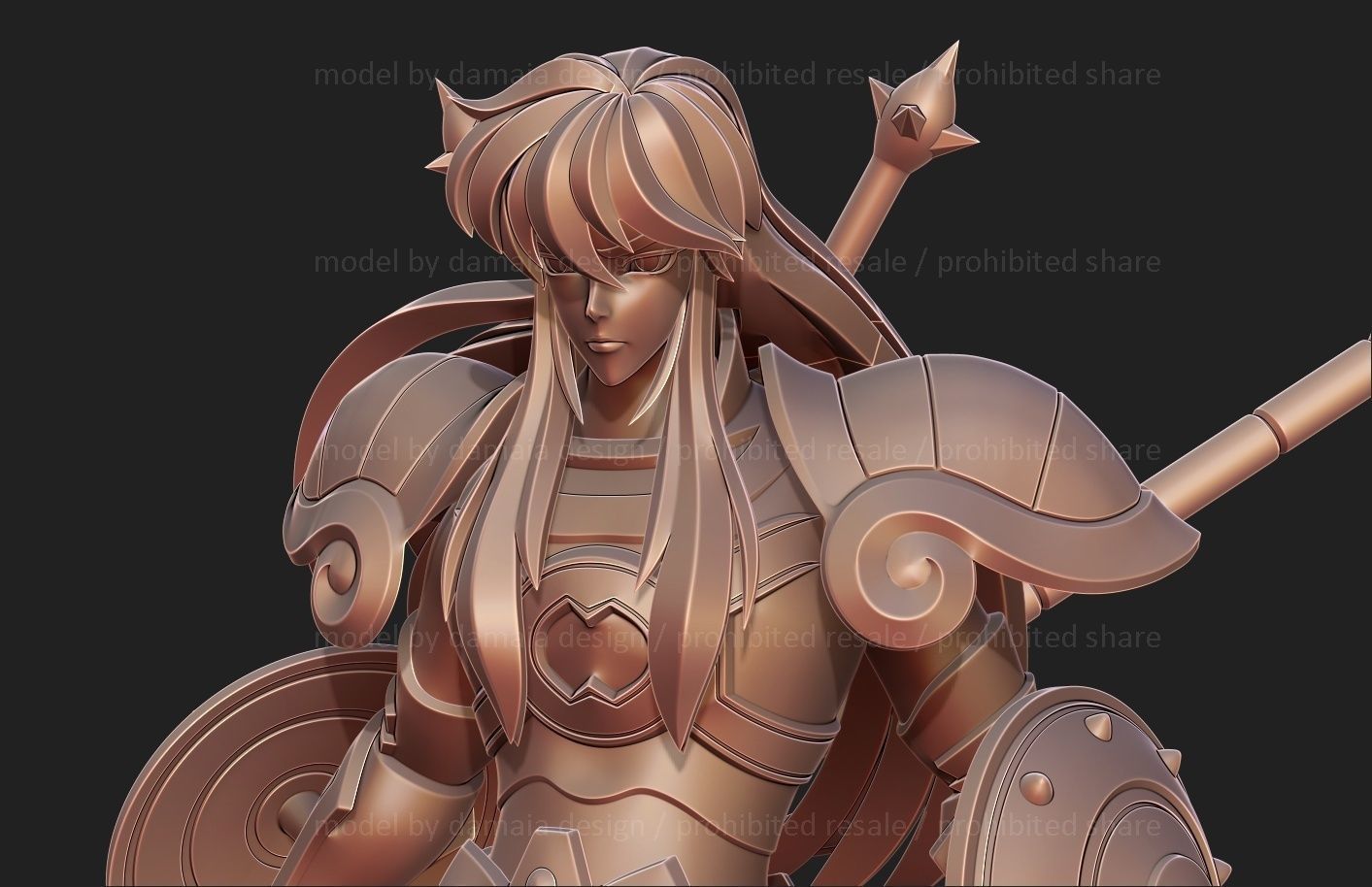 Saint Seiya Shiryu Libra 3D print model_3