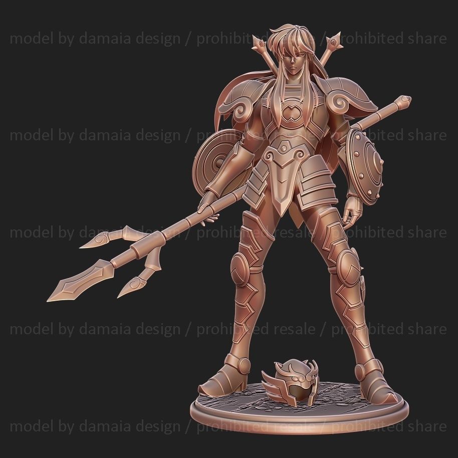 Saint Seiya Shiryu Libra 3D print model_5