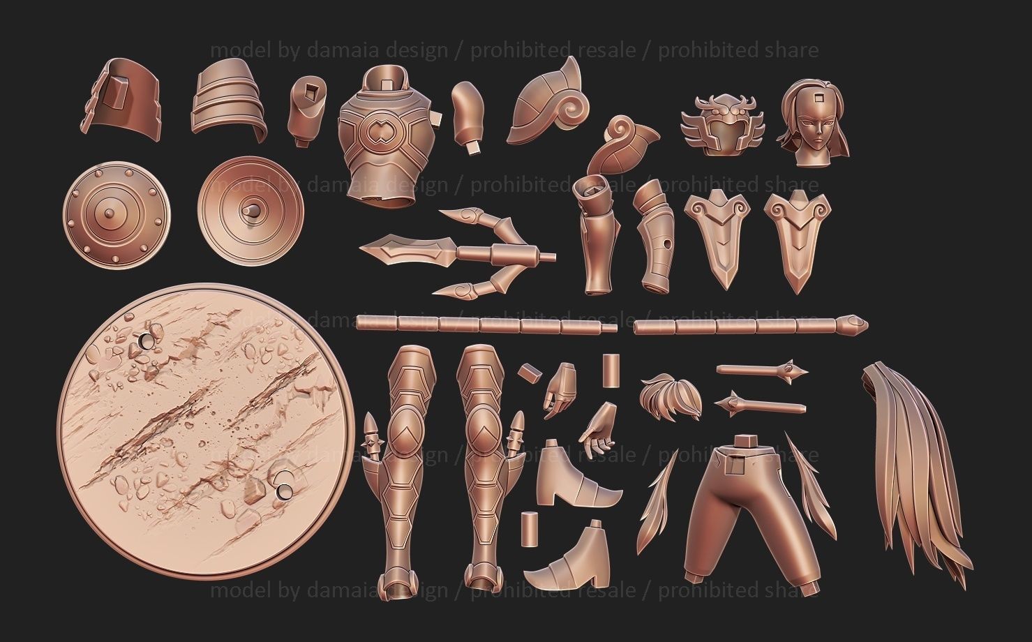 Saint Seiya Shiryu Libra 3D print model_2