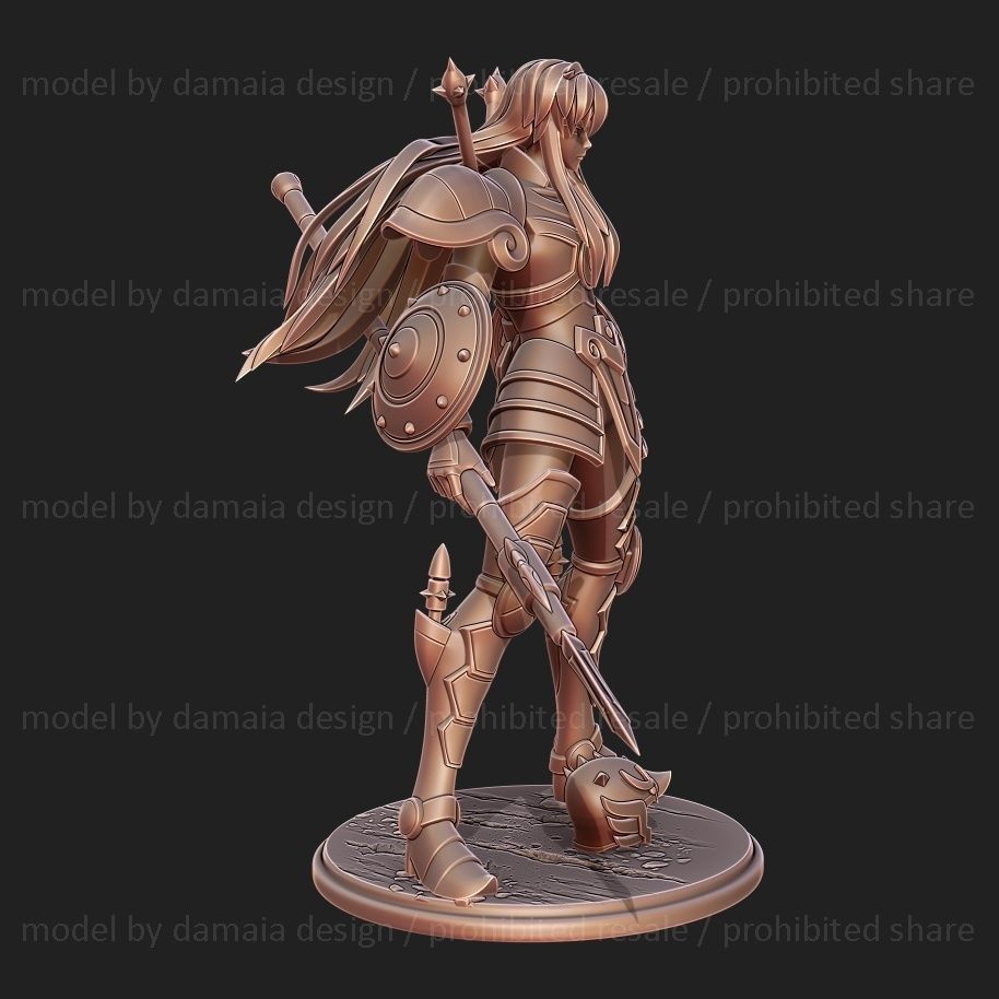 Saint Seiya Shiryu Libra 3D print model_7