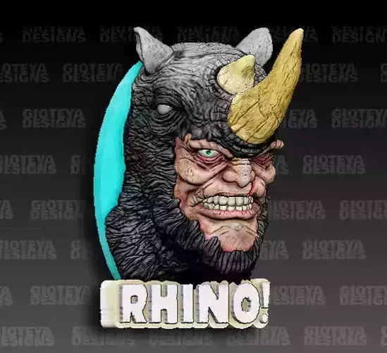 Rhino bust