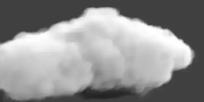 white cloud 3D model