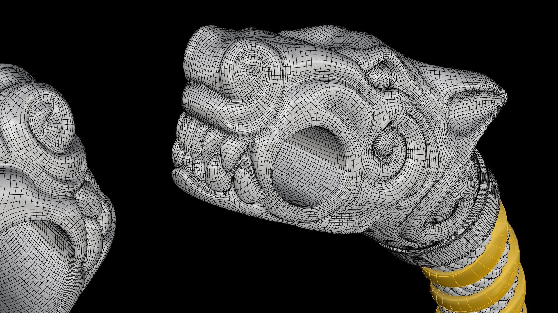 FENRIR VIKING BRACELET 3D print model_21