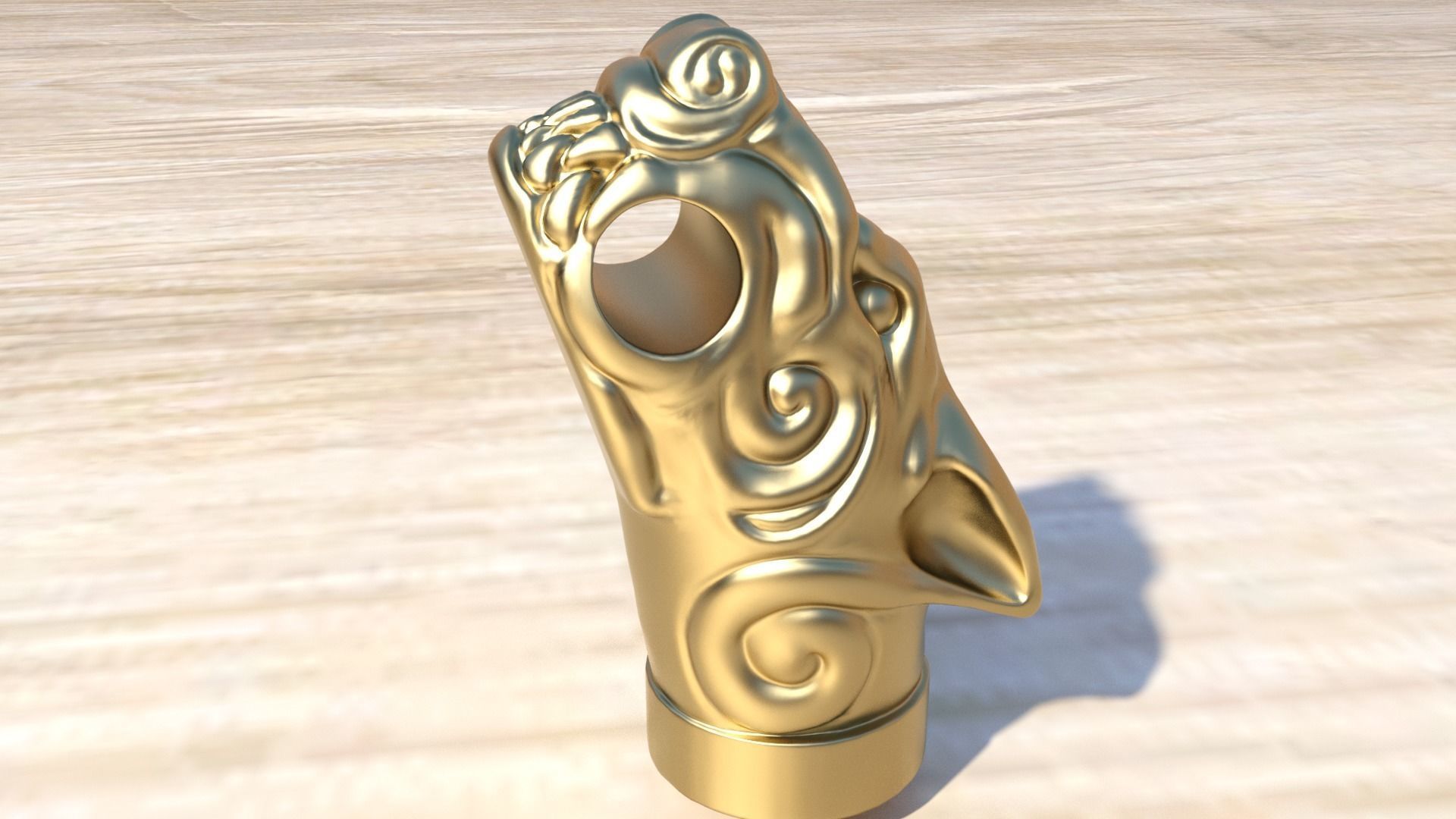 FENRIR VIKING BRACELET 3D print model_15