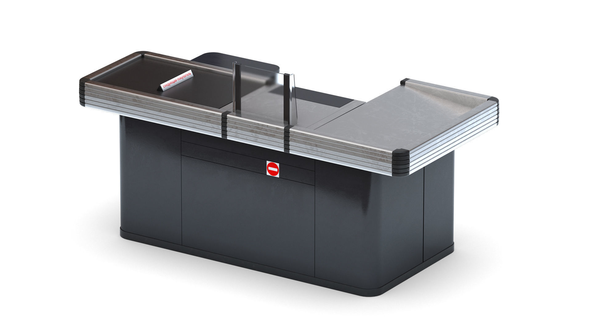 Cashier Desk 3D model_1