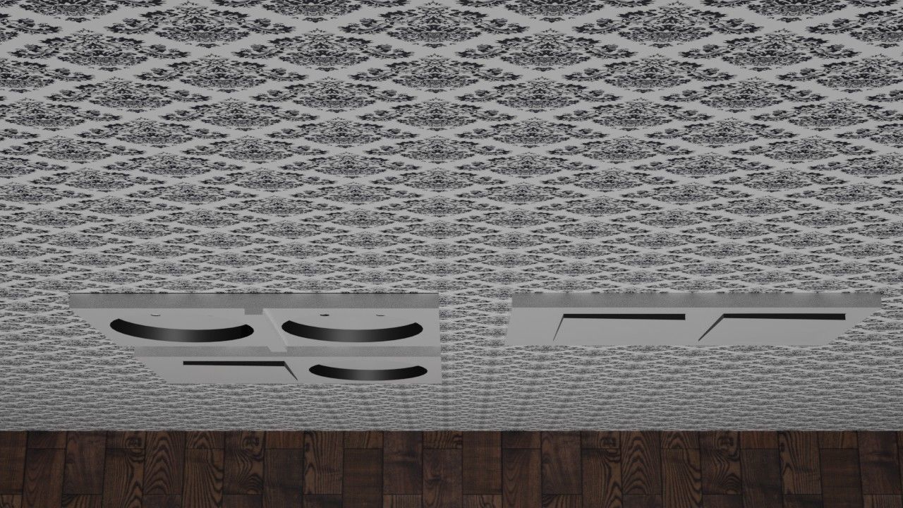 Sockets and switch Low-poly 3D model_11