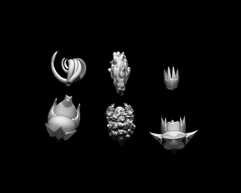 Diorama 3 legendary birds Pokemon 3D print model_6