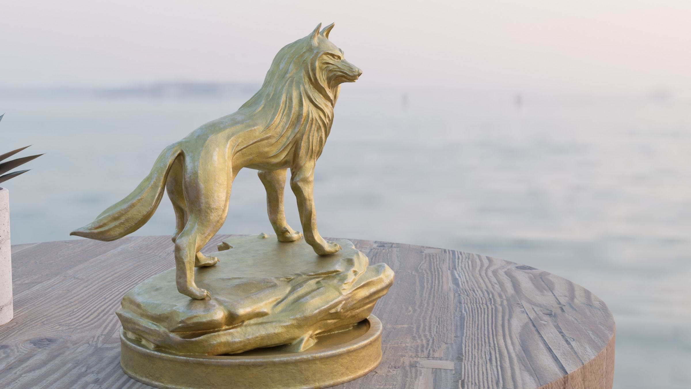 Lone Wolf 3d print 3D print model_3