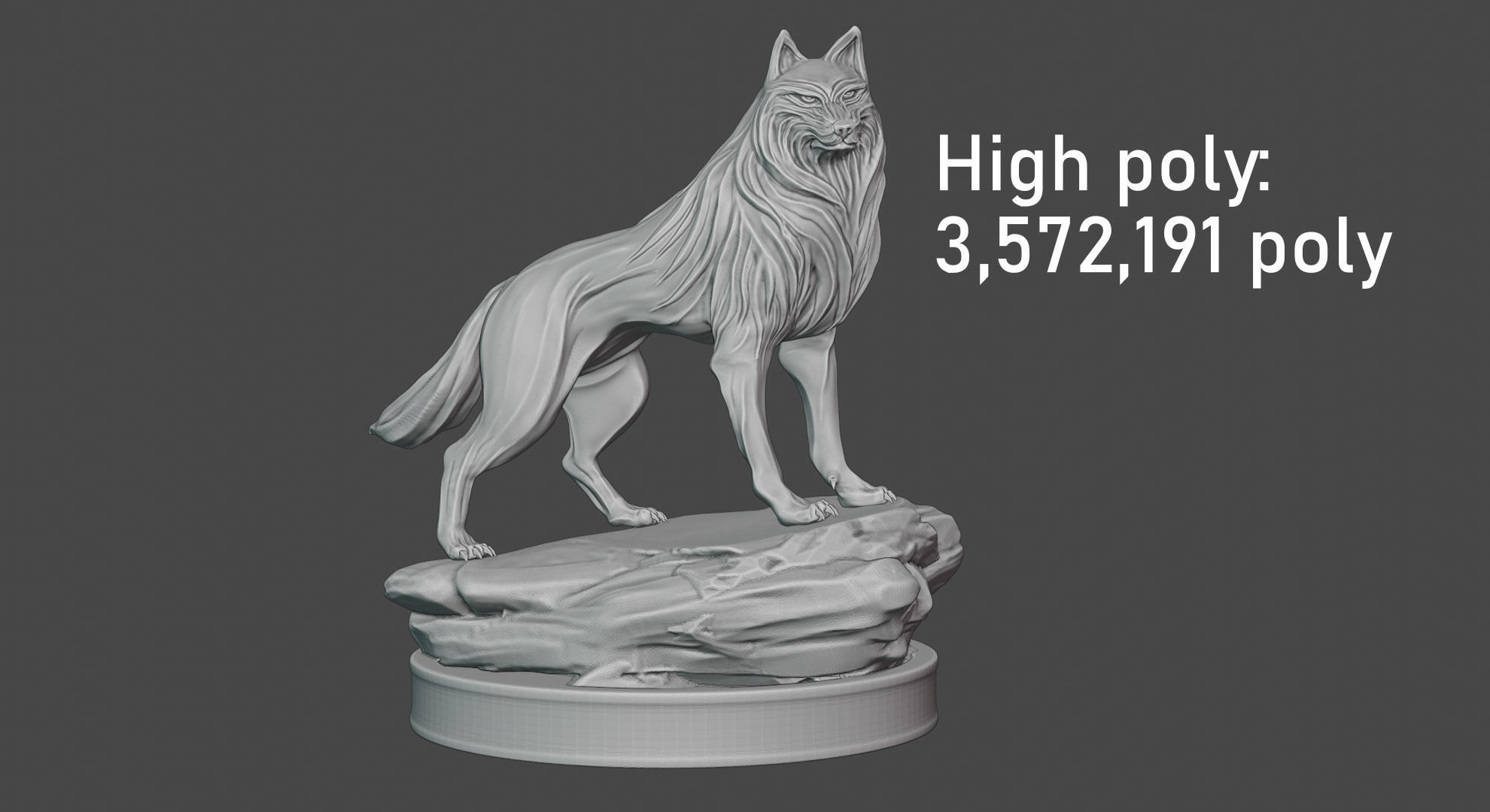 Lone Wolf 3d print 3D print model_7