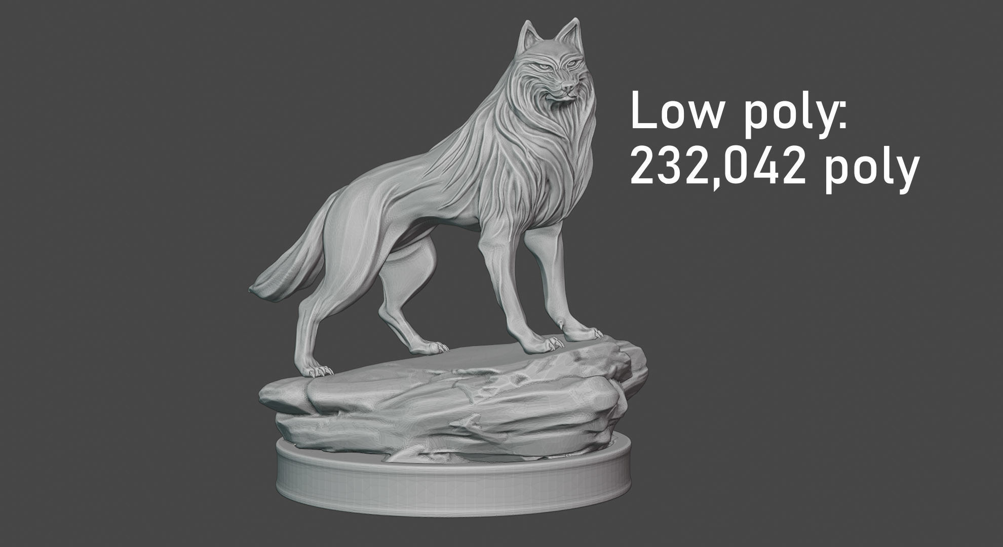 Lone Wolf 3d print 3D print model_8