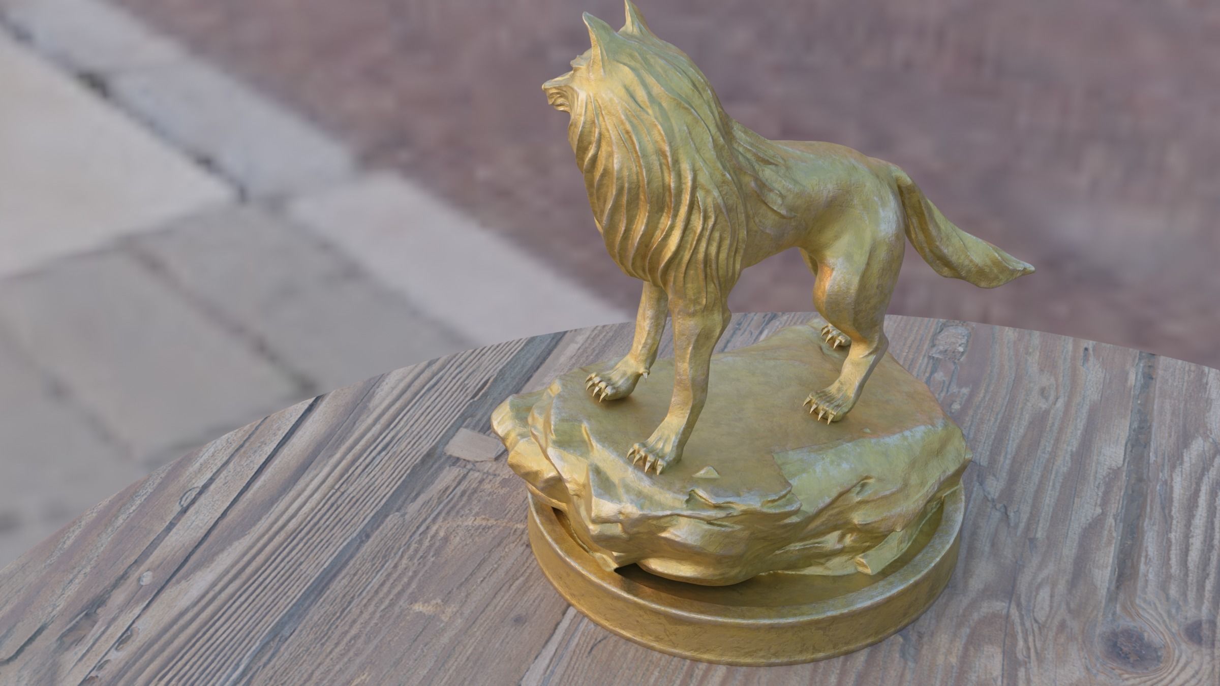 Lone Wolf 3d print 3D print model_2