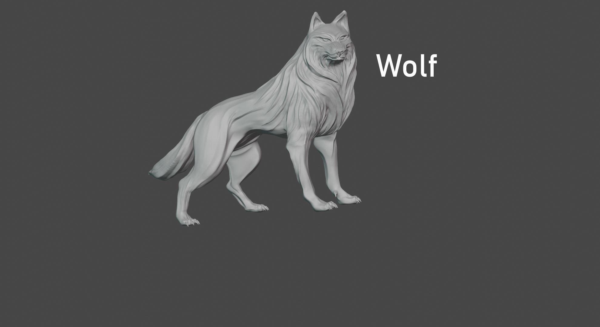 Lone Wolf 3d print 3D print model_9