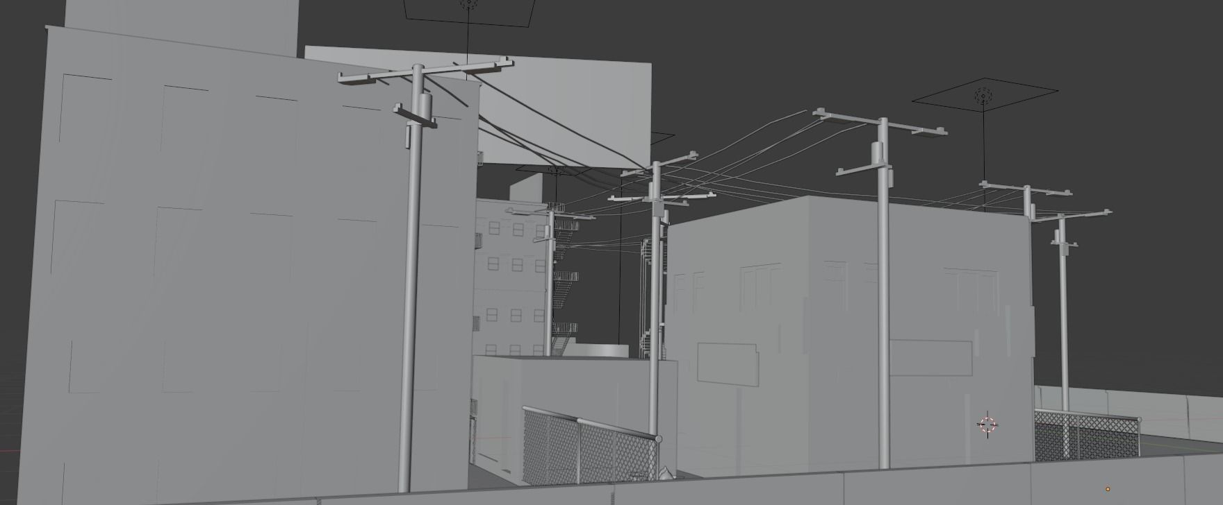 Cyberpunk Bazaar Scene Low-poly 3D model_16