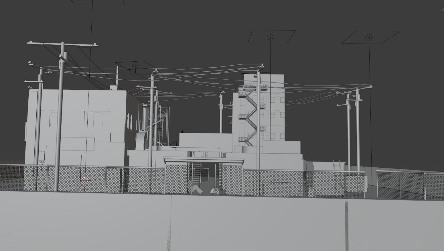 Cyberpunk Bazaar Scene Low-poly 3D model_20