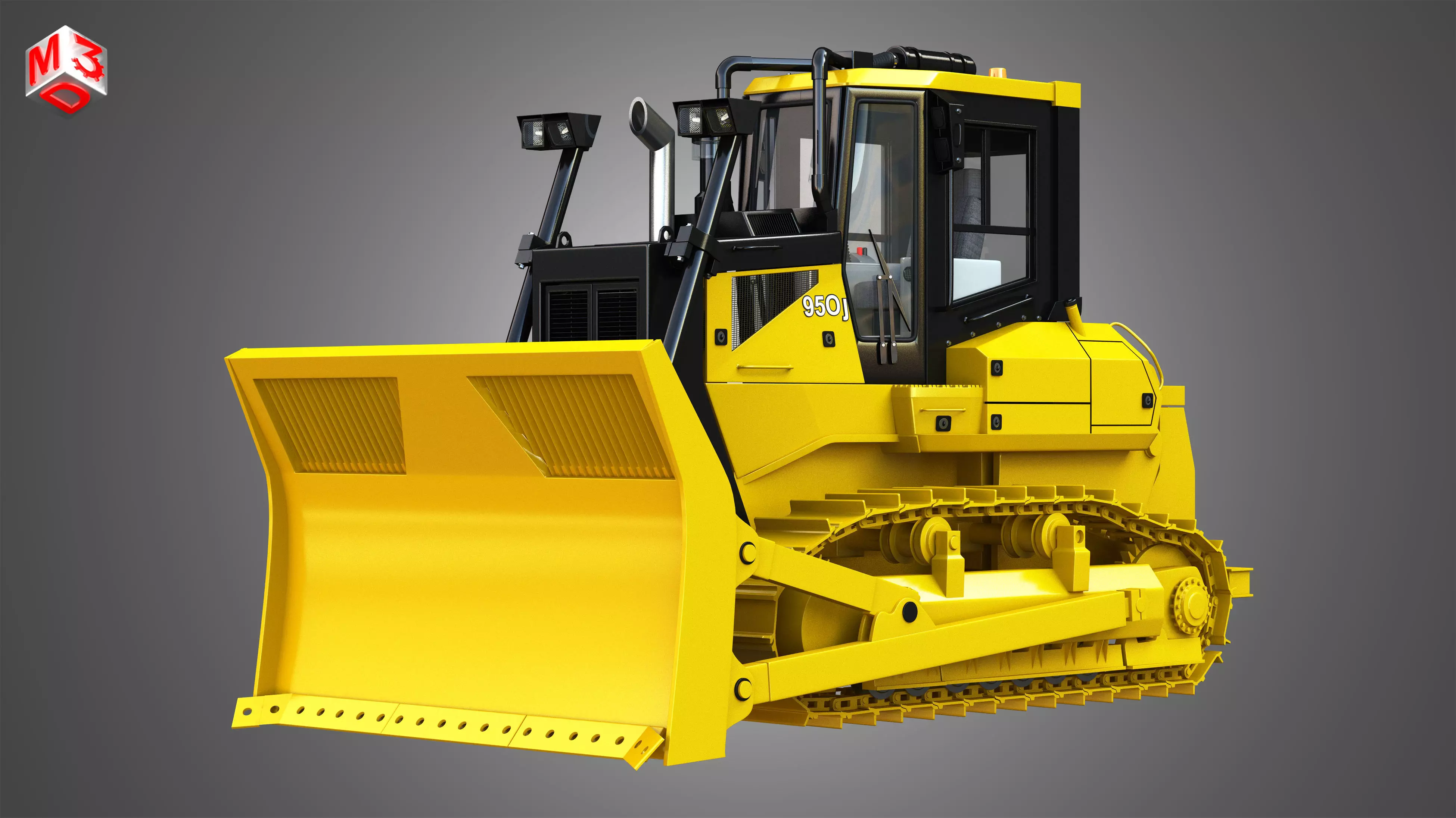 950J Crawler Dozer 3D model_0