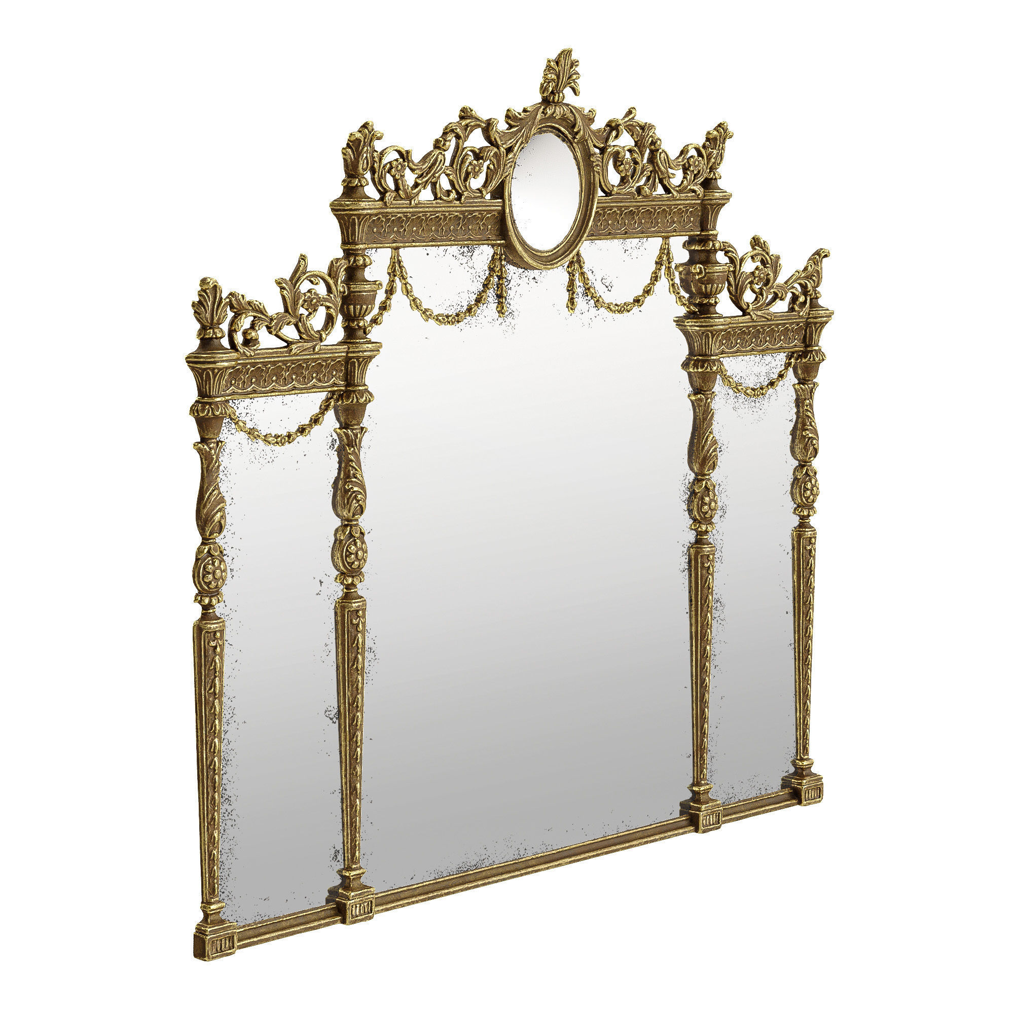 Roberto Giovannini Mirror  Art 1052 LOWPOLY Low-poly 3D model_1