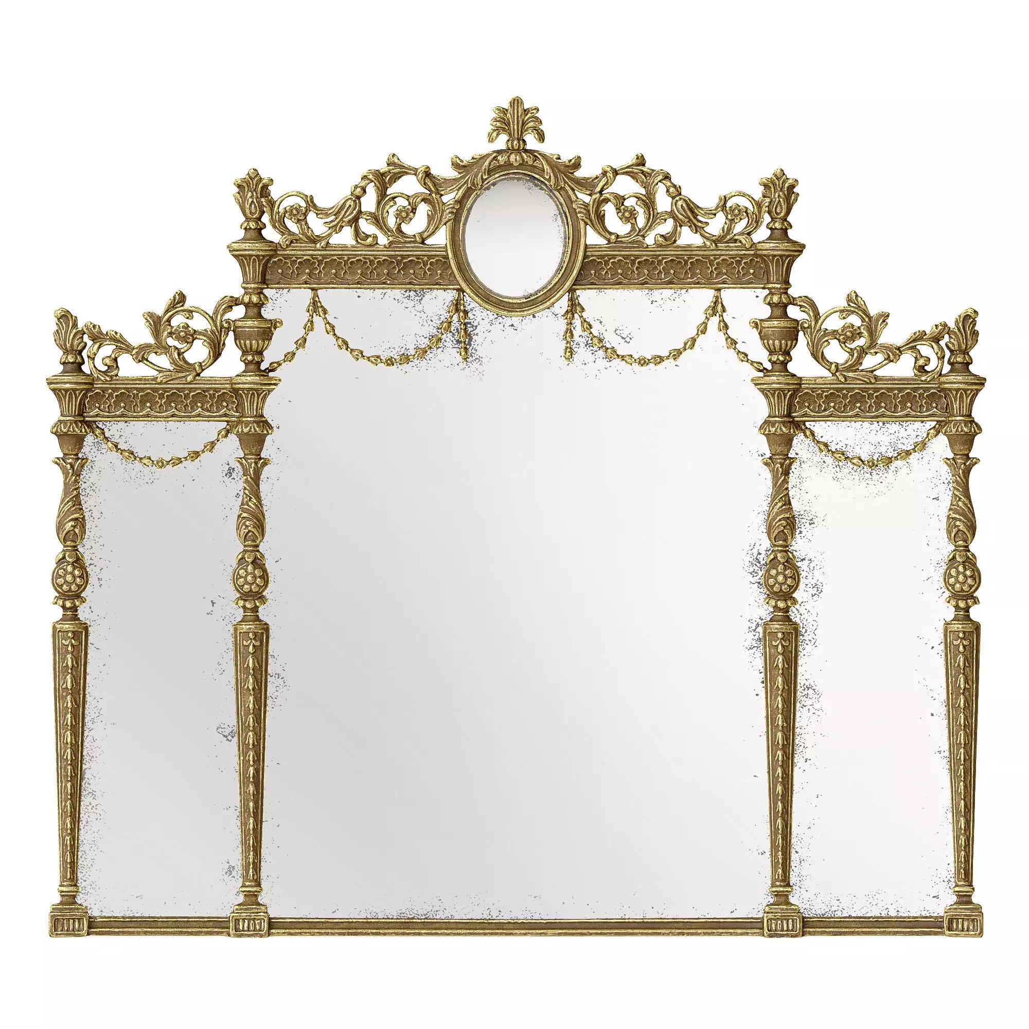 Roberto Giovannini Mirror  Art 1052 LOWPOLY Low-poly 3D model_0