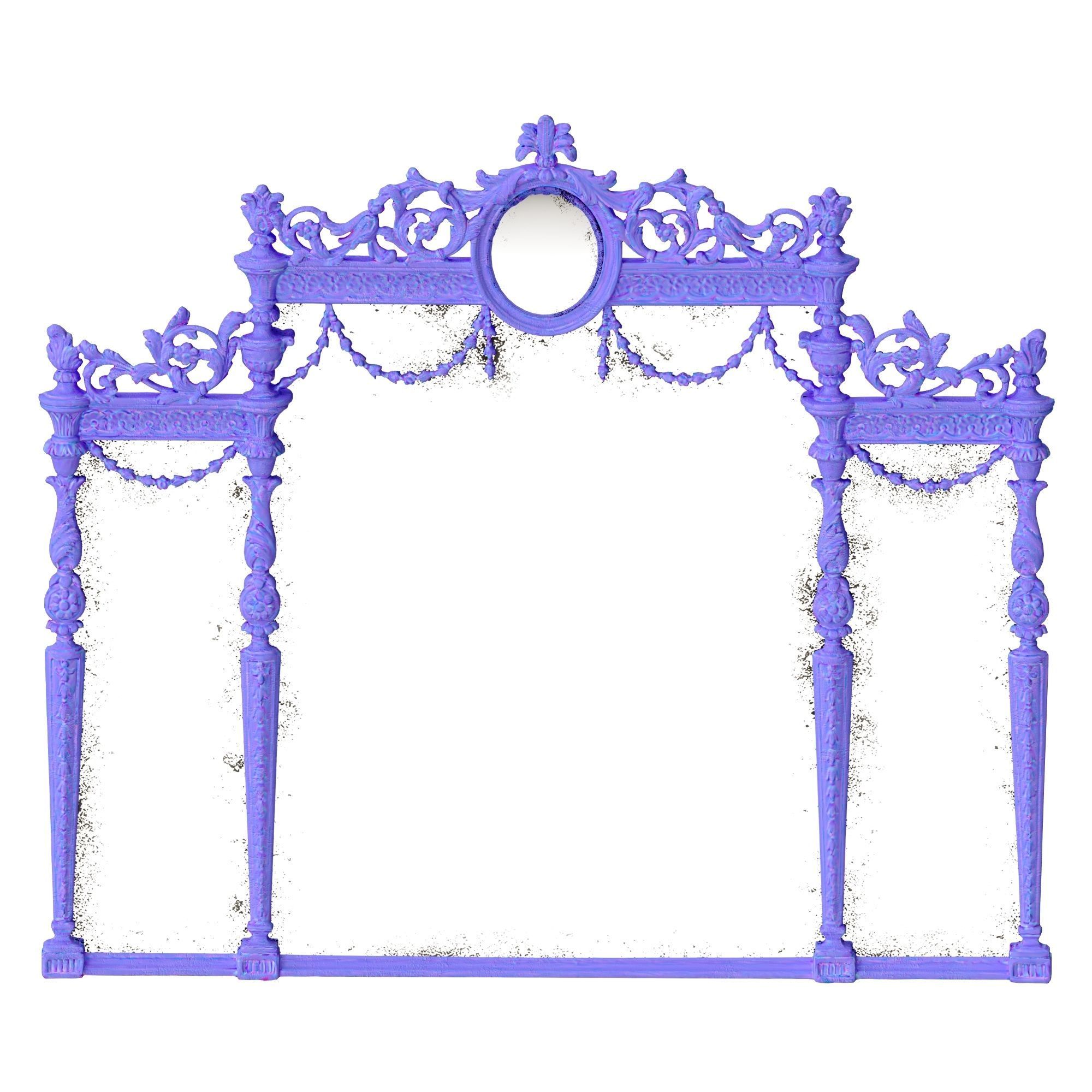 Roberto Giovannini Mirror  Art 1052 LOWPOLY Low-poly 3D model_2