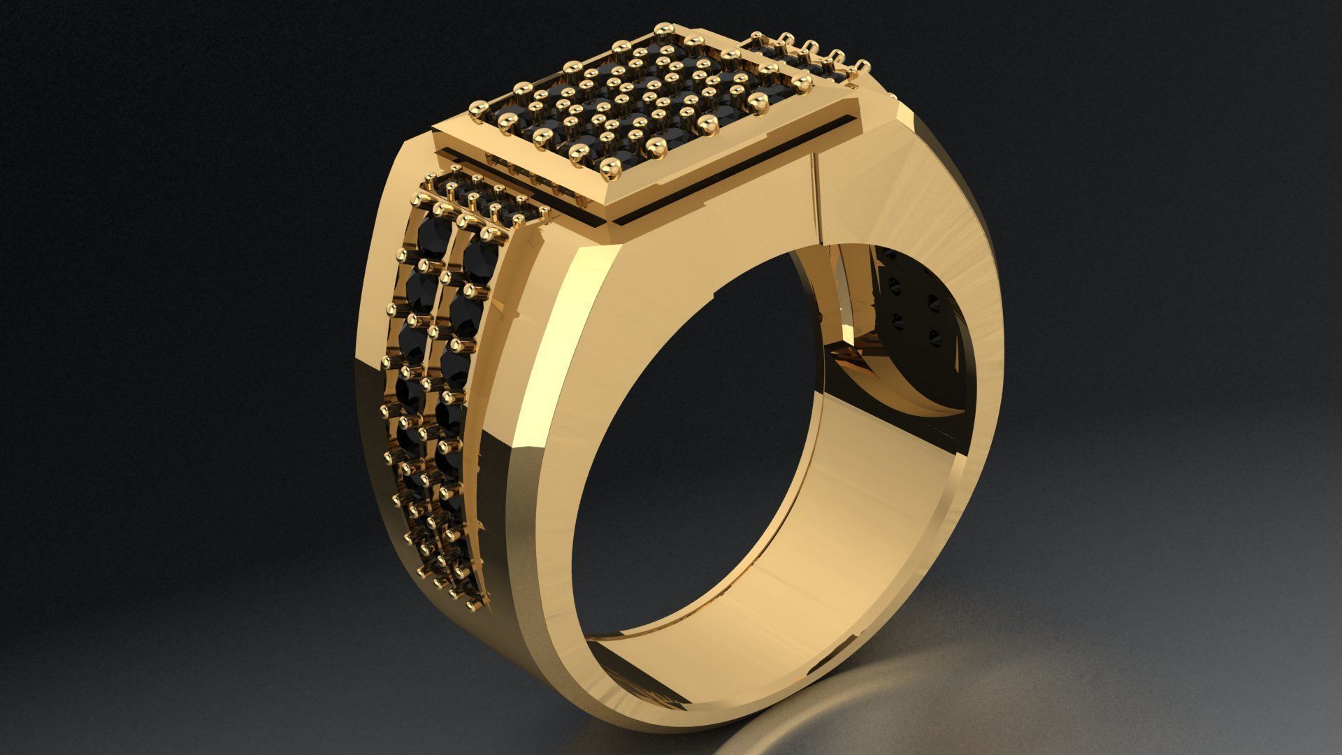 men ring 3D print model_3