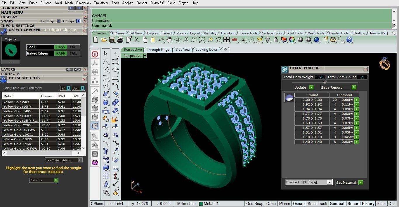 men ring 3D print model_4