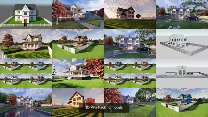 3D Villa Pack