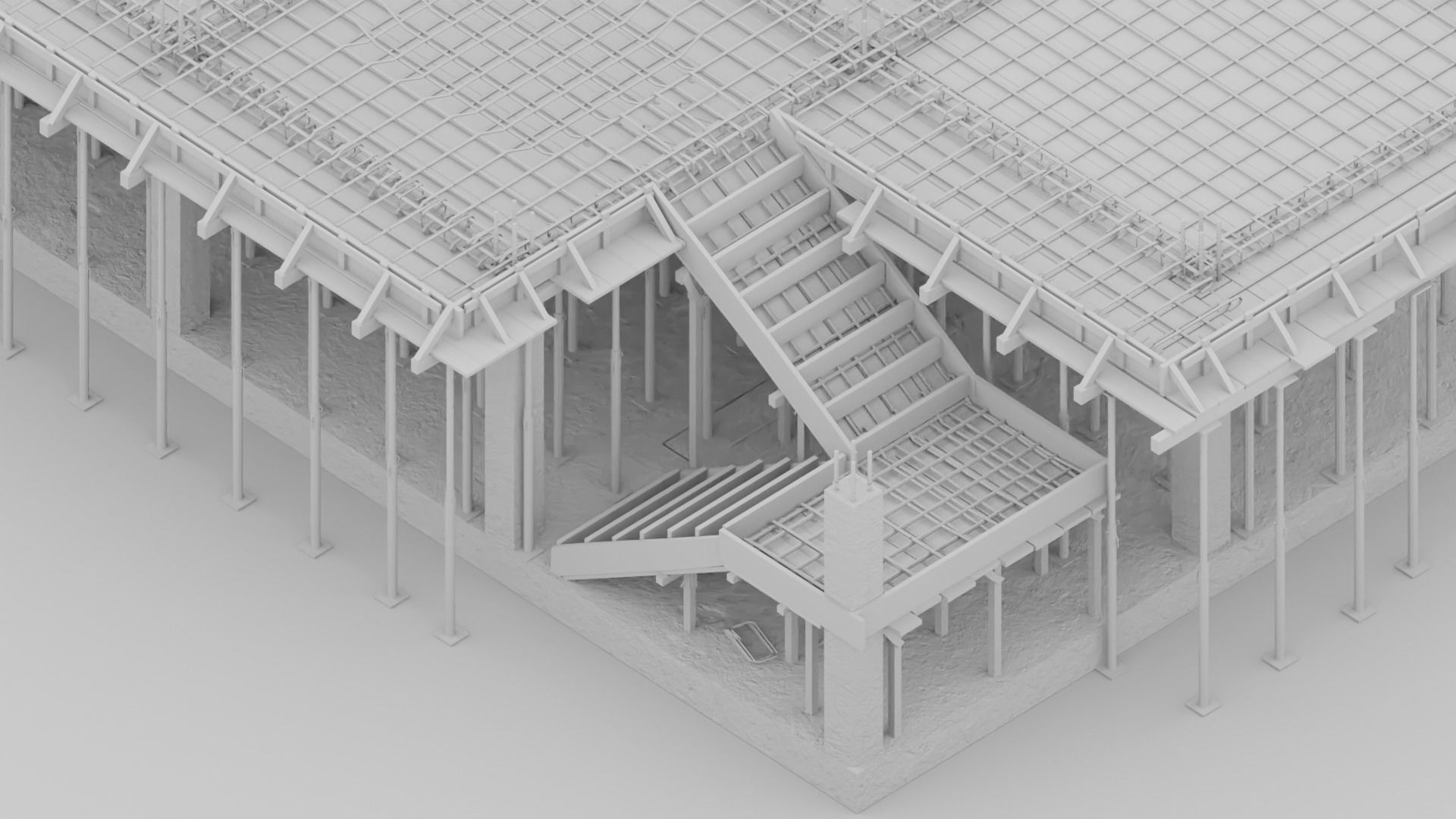 Simple construction N3 Low-poly 3D model_8