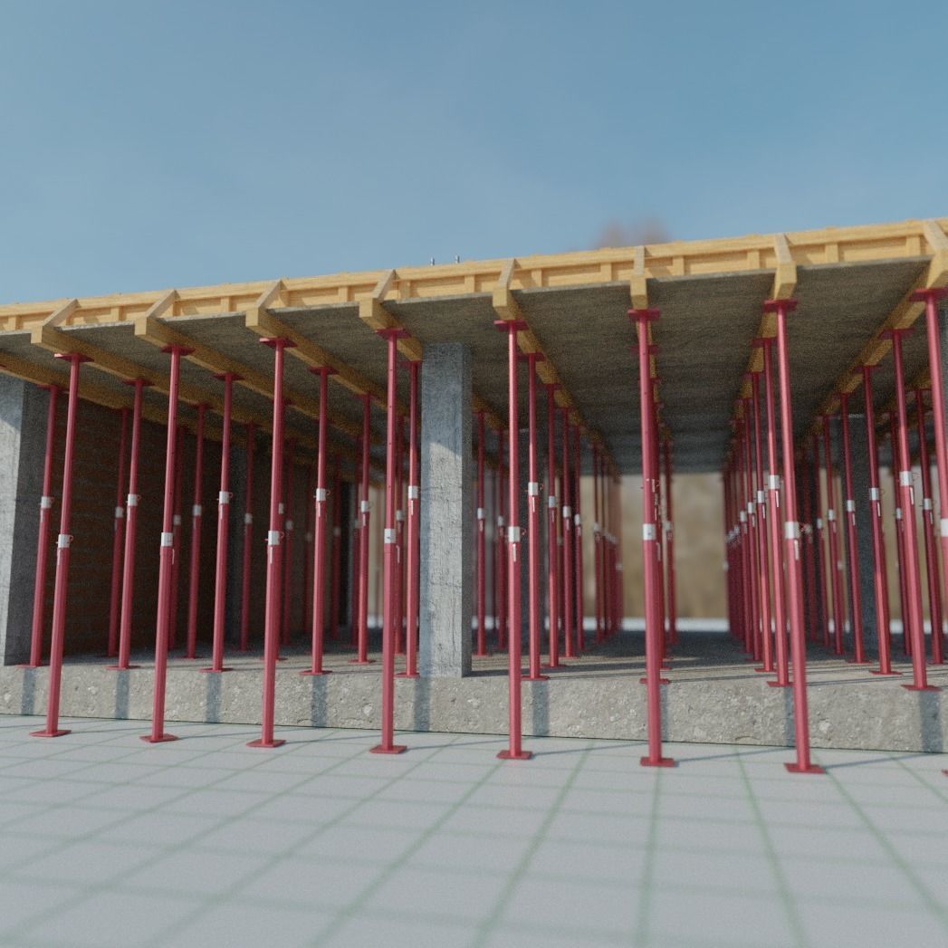 Simple construction N3 Low-poly 3D model_4