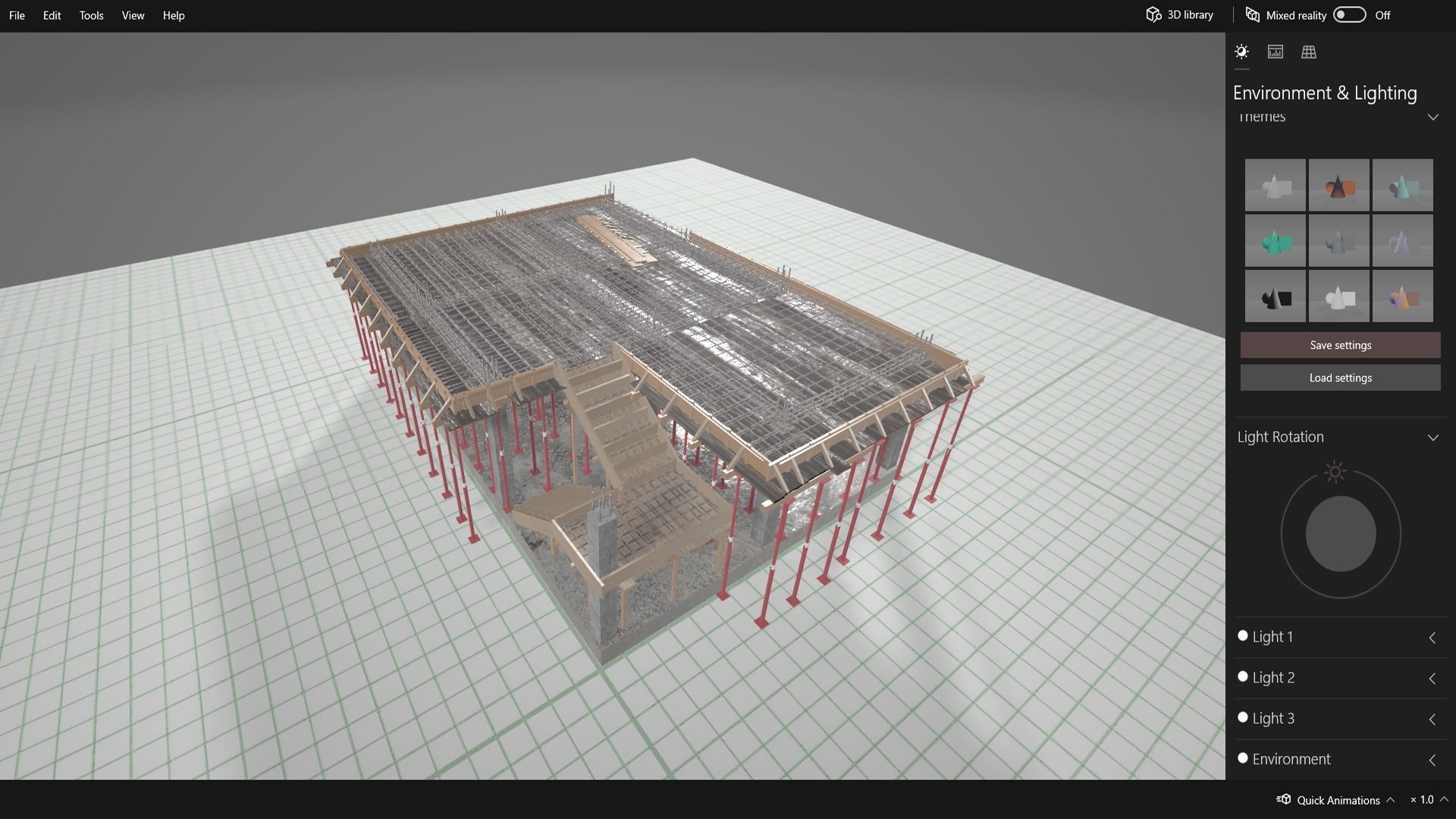 Simple construction N3 Low-poly 3D model_13