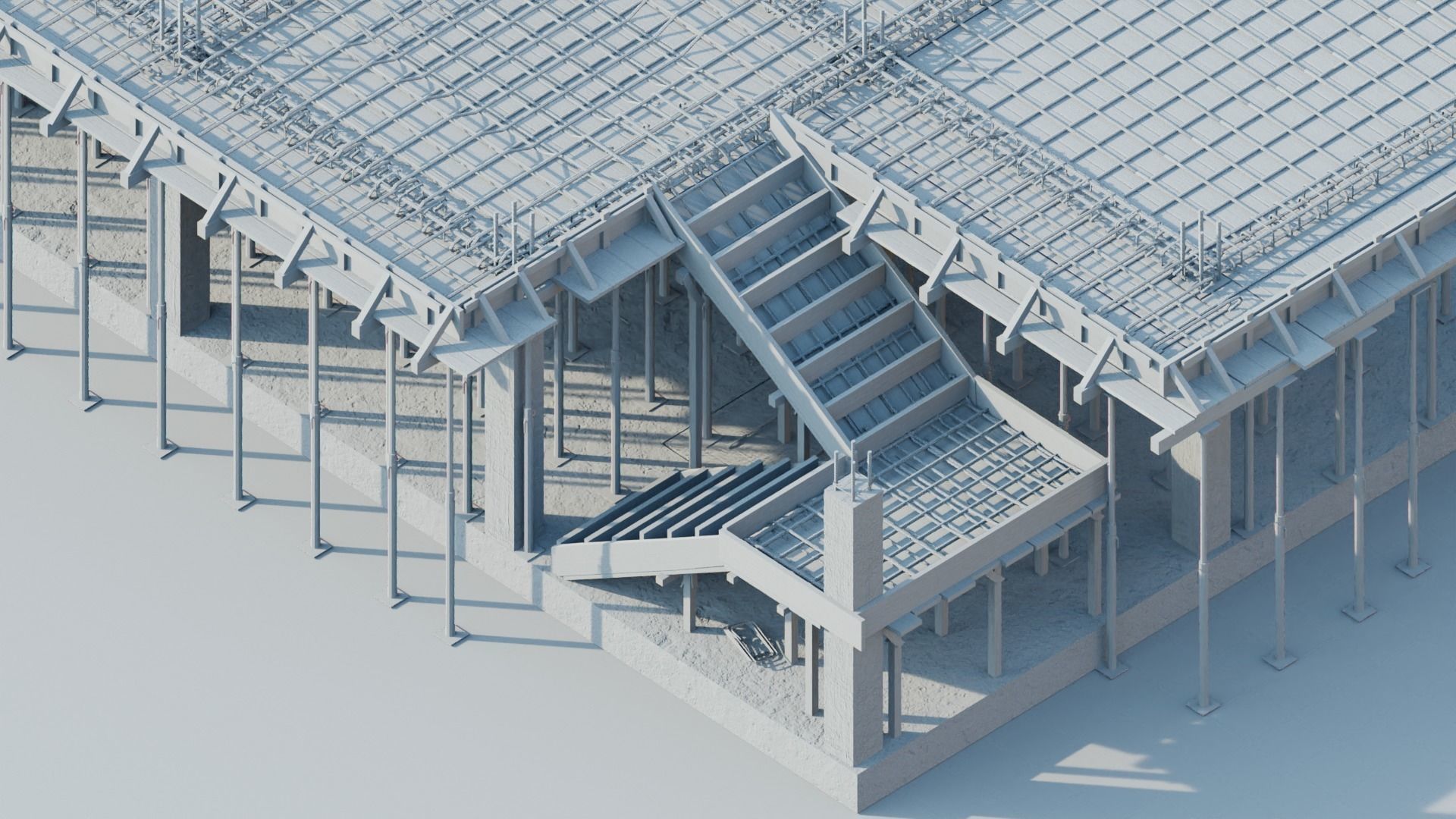 Simple construction N3 Low-poly 3D model_6