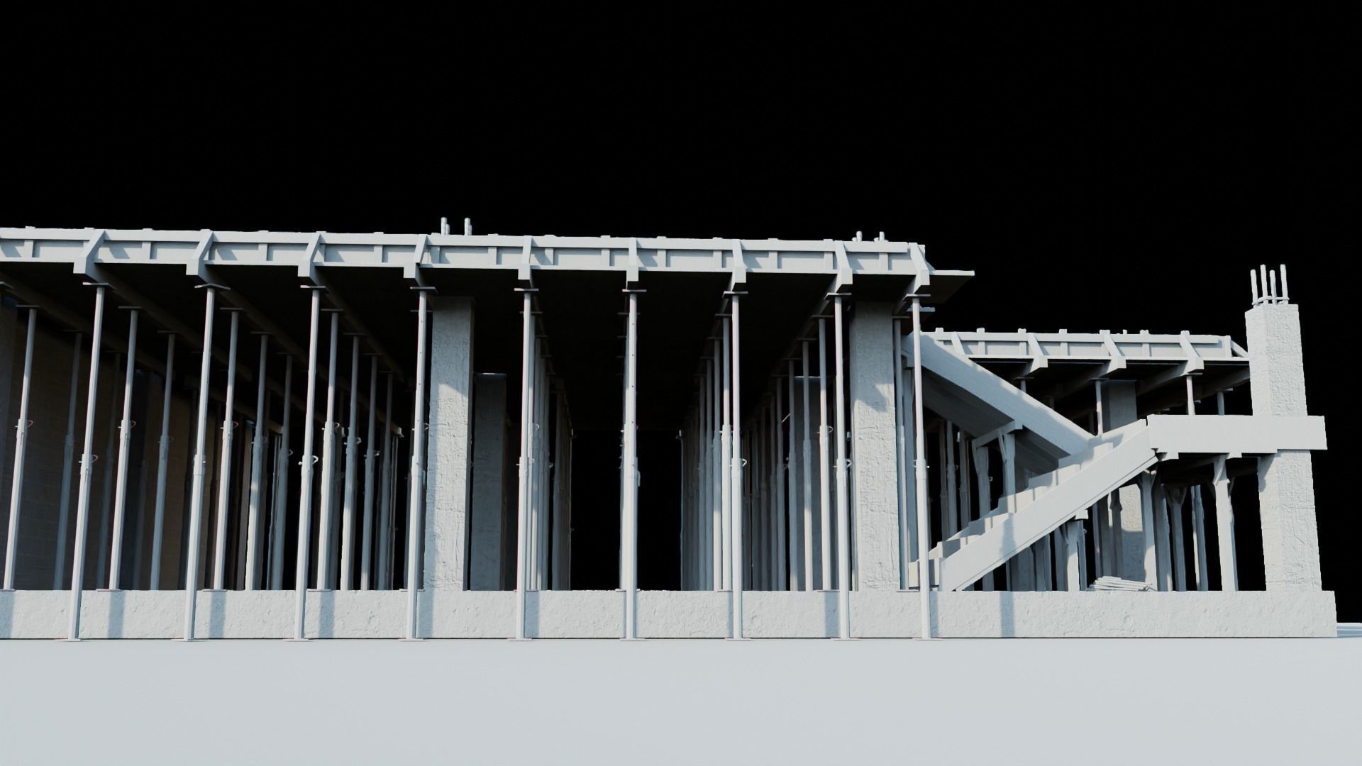 Simple construction N3 Low-poly 3D model_11