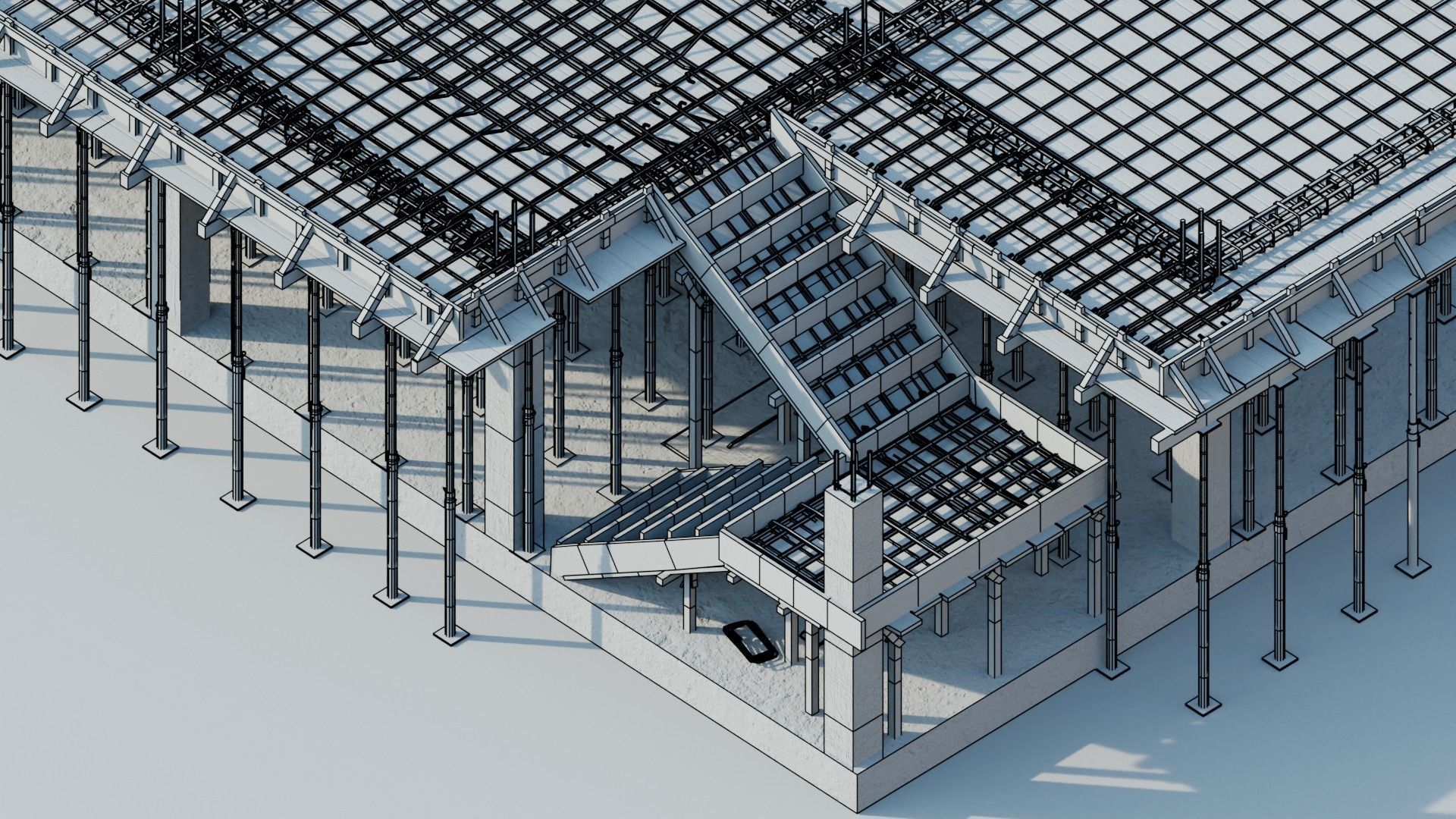 Simple construction N3 Low-poly 3D model_7