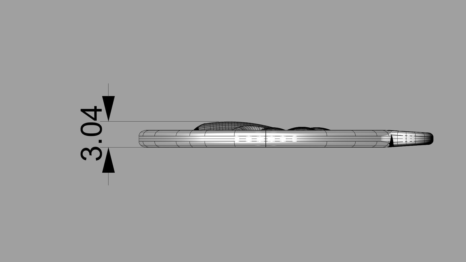 Bear Paw Pendant 3D print model_2