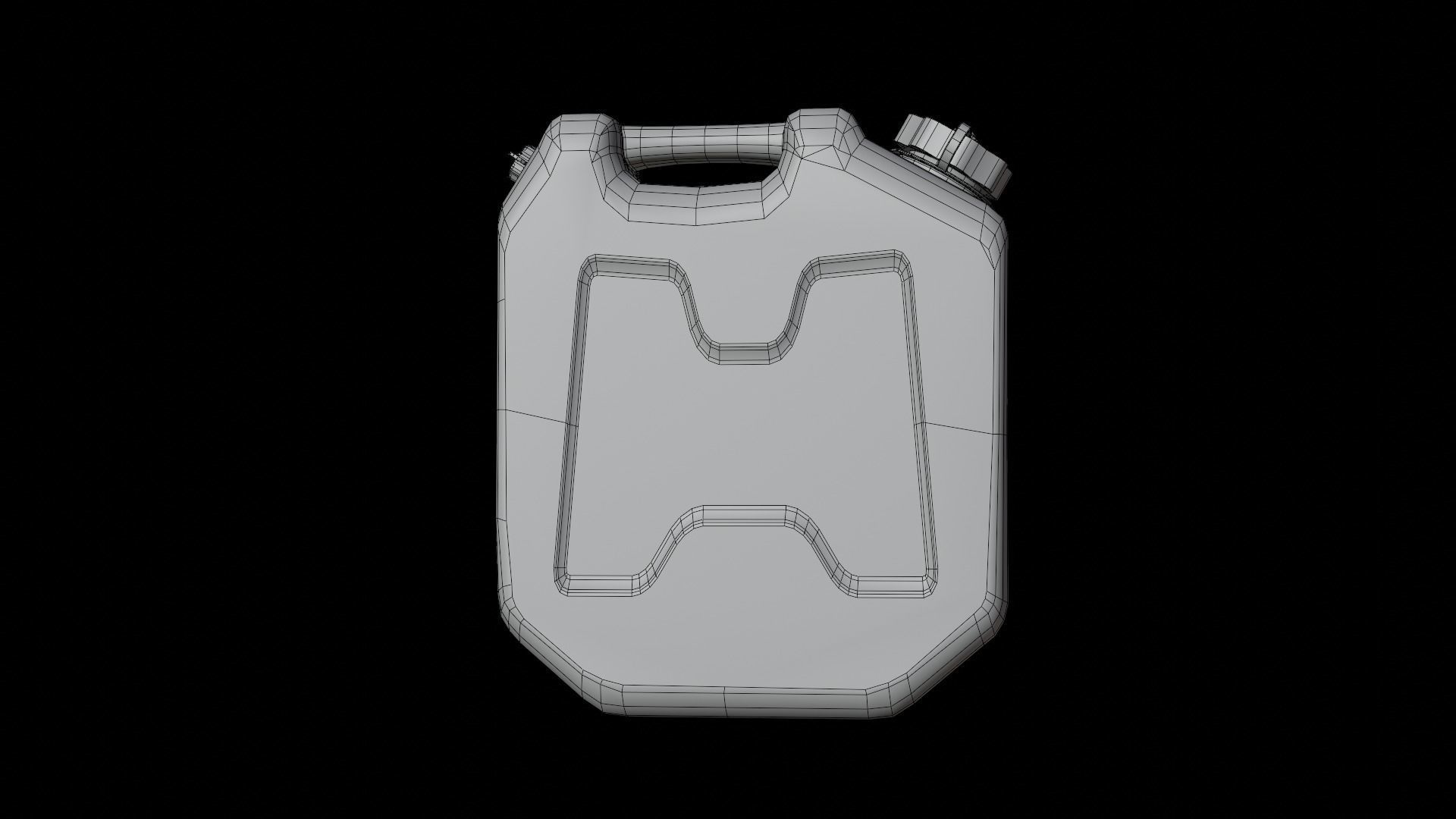 Fuel Tank Collection Low-poly 3D model_8