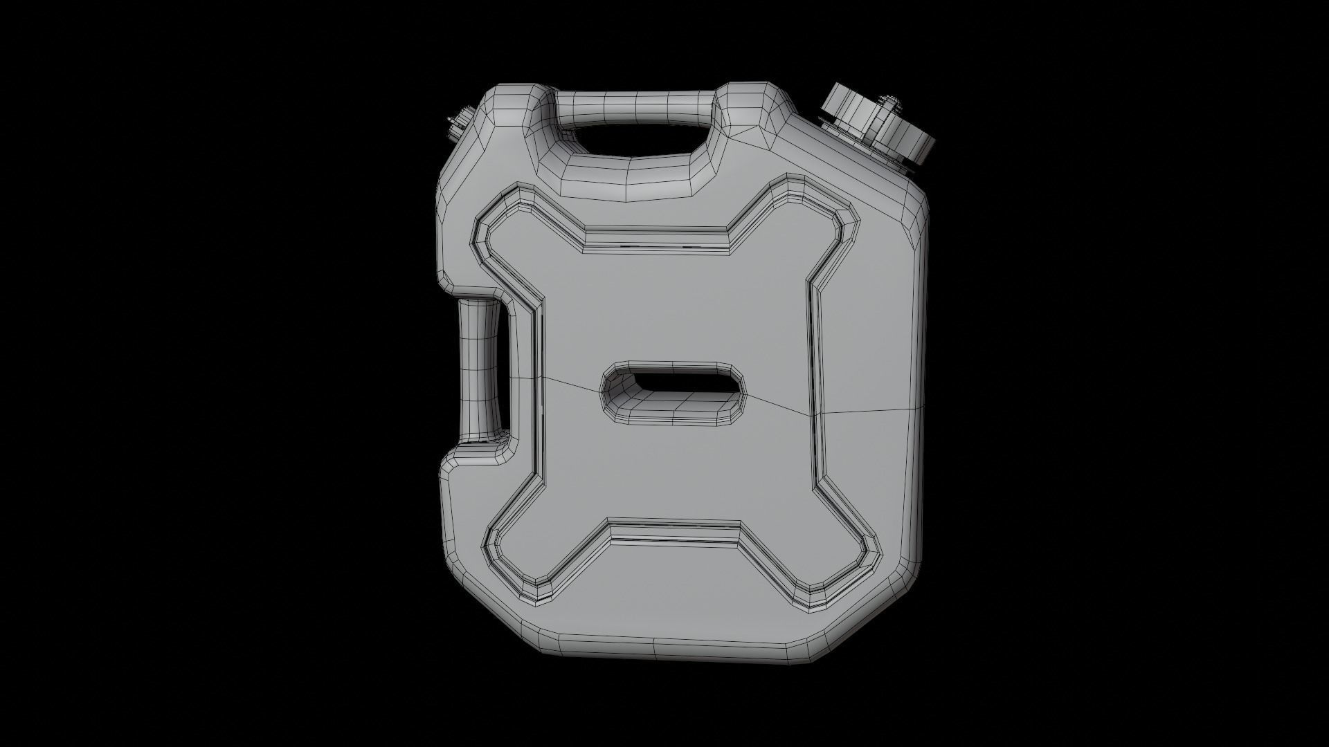 Fuel Tank Collection Low-poly 3D model_9