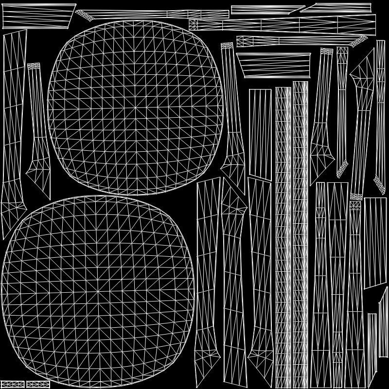 Mullaney C Table walnut finish Low-poly 3D model_6