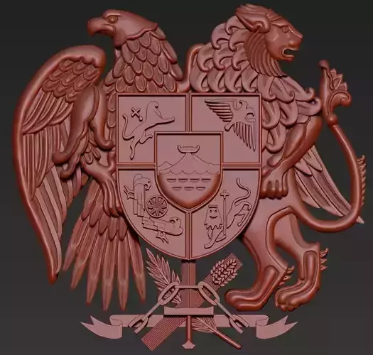 Armenian  heraldic symbol 3D print model