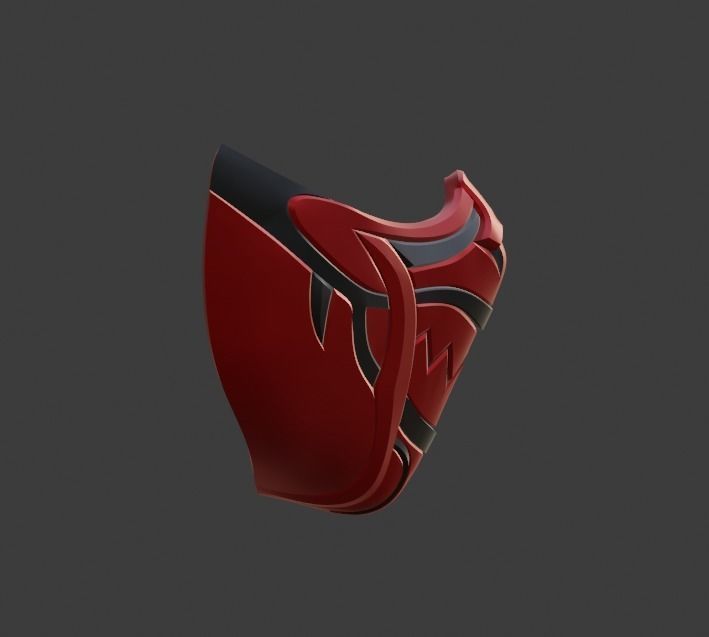 Skarlet mask from Mortal Kombat 11 - Red Priestess 3D print model_3