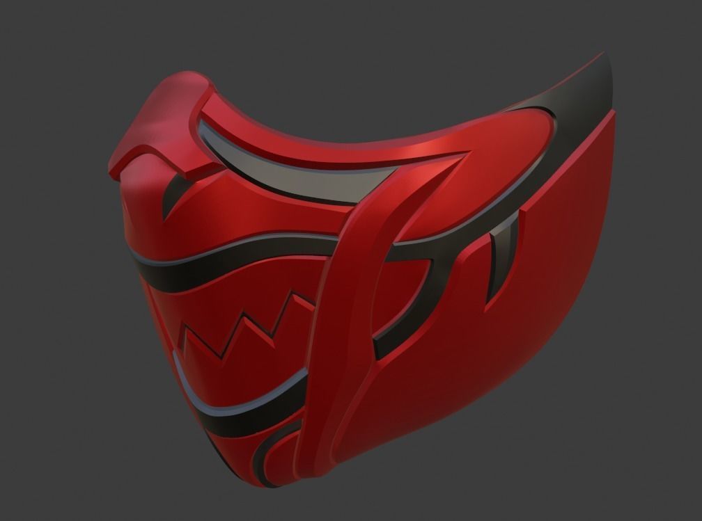 Skarlet mask from Mortal Kombat 11 - Red Priestess 3D print model_5