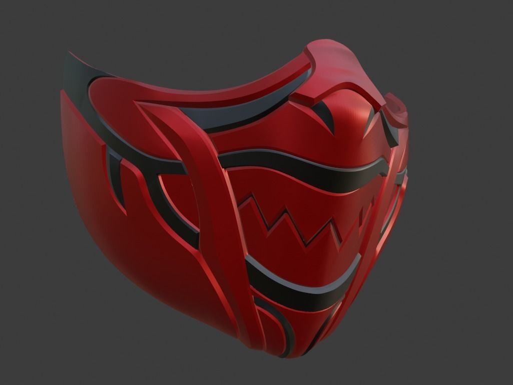 Skarlet mask from Mortal Kombat 11 - Red Priestess 3D print model_4