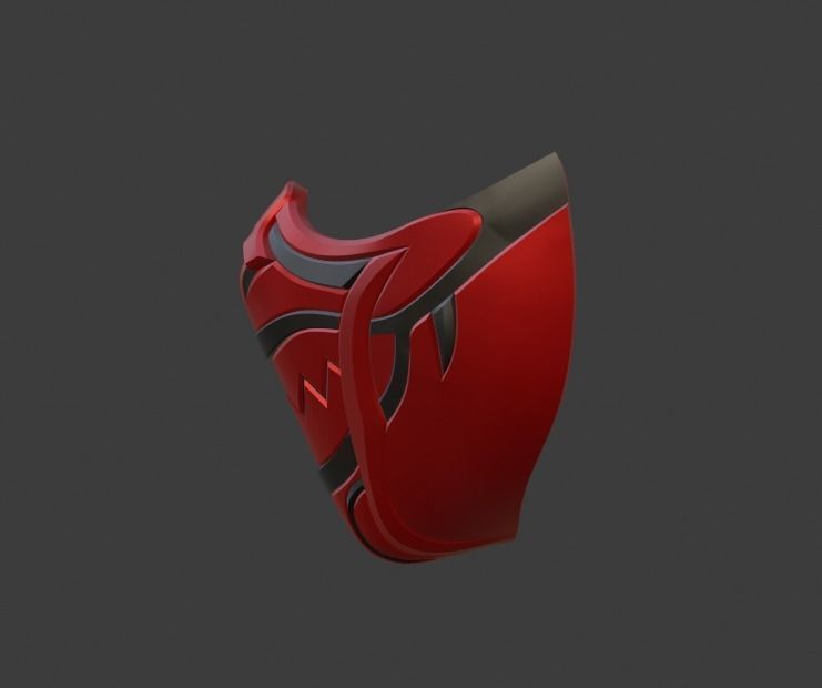 Skarlet mask from Mortal Kombat 11 - Red Priestess 3D print model_2
