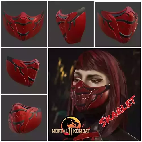 Skarlet mask from Mortal Kombat 11 - Red Priestess
