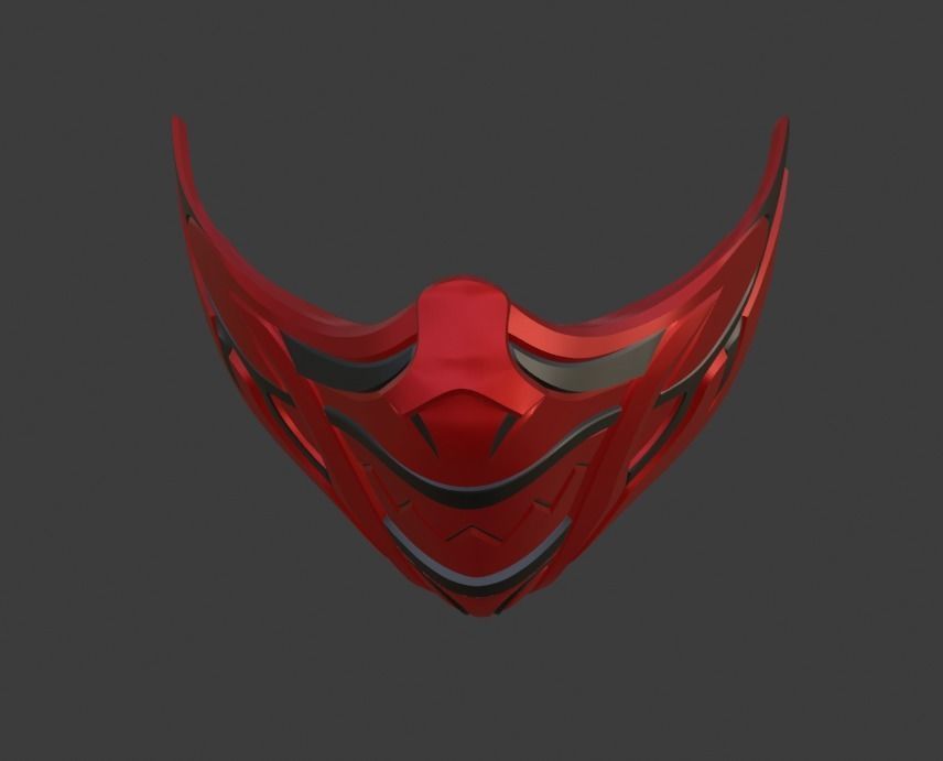 Skarlet mask from Mortal Kombat 11 - Red Priestess 3D print model_6
