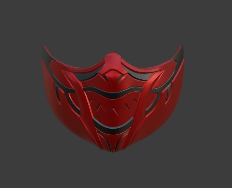 Skarlet mask from Mortal Kombat 11 - Red Priestess 3D print model_1